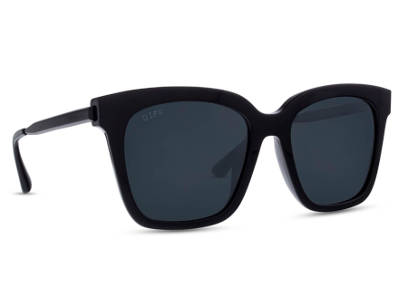 Bella Sunglasses - Black Grey Polarized Online Sale