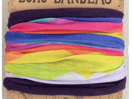 Boho Bandeau - Fleece Rainbow Mountain For Sale