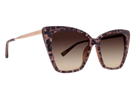 Becky II Sunglasses - Leopard Tortoise Brown Hot on Sale