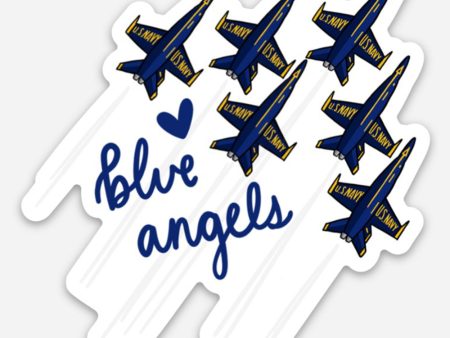 Trendy Sticker - Blue Angels in the Sky Fashion