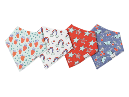 Bandana Bib Set of 4 - Liberty For Cheap