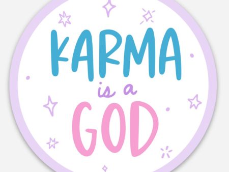 Trendy Sticker - Karma is a God Cheap