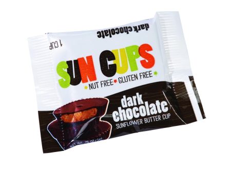 Suncup Sunflower Butter Cups - Dark Chocolate - .75 Oz - Case Of 24 Online now