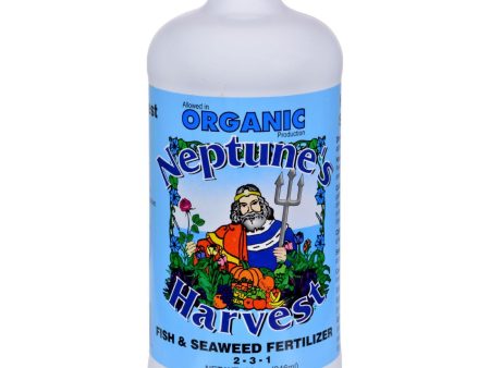 Neptune s Harvest Fish And Seaweed Fertilizer Blend - Blue Label - 36 Oz Fashion