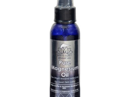 White Egret Pure Magnesium Oil Spray - 4 Fl Oz Hot on Sale