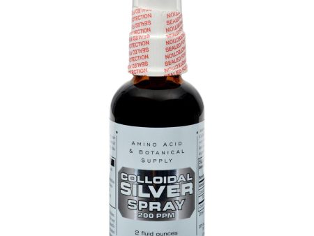 Amino Acid And Botanical Supply Colloidal Silver Spray - 200 Ppm - 2 Fl Oz Sale