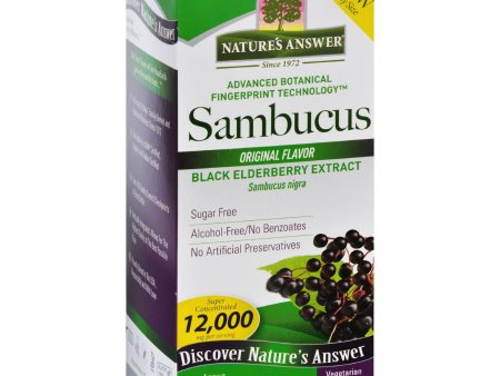 Natures Answer Sambucus - Original - Family Size - 16 Oz Online Hot Sale