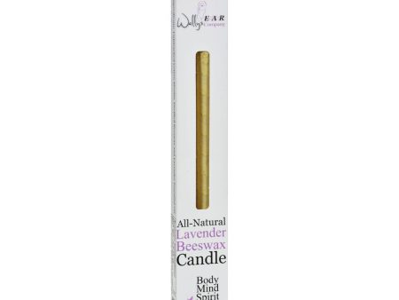 Wally s Natural Products Beeswax Candles - Lavender - 2 Pack Hot on Sale