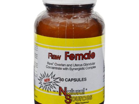 Natural Sources Raw Female - 60 Capsules Online