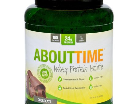 About Time Whey Protein Isolate - Chocolate - 2 Lb Online Hot Sale