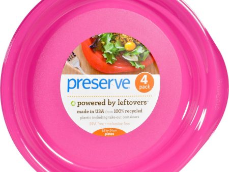 Preserve Everyday Plates - Pink - 4 Pack - 9.5 In Online Hot Sale