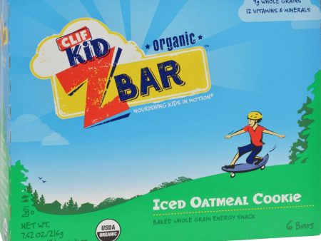 Clif Kid Zbar - Organic - Iced Oatmeal Cookie - 7.62 Oz - Case Of 12 Discount