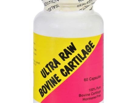 Ultra Glandulars Bovine Cartilage - Raw - 60 Capsules Discount