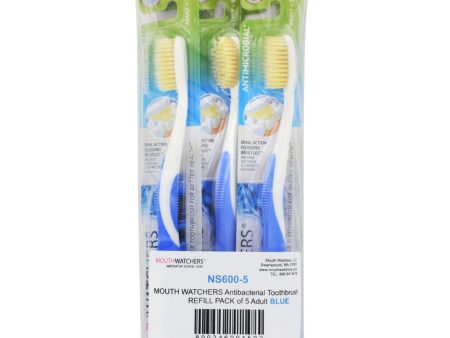 Mouth Watchers Toothbrush Refill - A B - Adult - Blue - 1 Count - Case Of 5 Online Sale