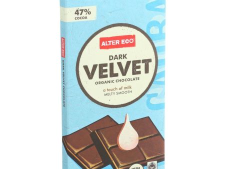 Alter Eco Americas Organic Chocolate Bar - Dark Velvet - 2.82 Oz Bars - Case Of 12 Online