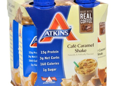 Atkins Advantage Rtd Shake Cafe Caramel - 11 Fl Oz Each - Pack Of 4 Online now