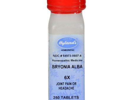 Hylands Homeopathic Bryonia Alba 6x - 250 Tablets on Sale