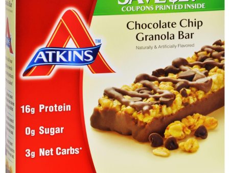 Atkins Advantage Bar Chocolate Chip Granola - 5 Bars Supply