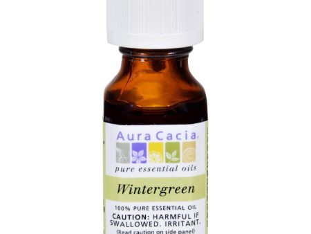 Aura Cacia Pure Essential Oil Wintergreen - 0.5 Fl Oz Supply