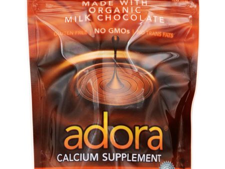 Adora Calcium Supplement Disk - Organic - Milk Chocolate - 30 Ct - 1 Case Supply