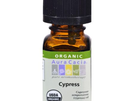 Aura Cacia Organic Essential Oil - Cypress - .25 Oz Supply