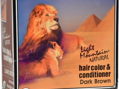 Light Mountain Natural Hair Color And Conditioner Dark Brown - 4 Fl Oz on Sale