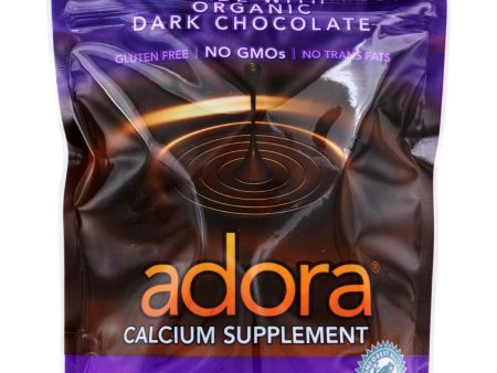 Adora Calcium Supplement Disk - Organic - Dark Chocolate - 30 Ct - 1 Case For Sale