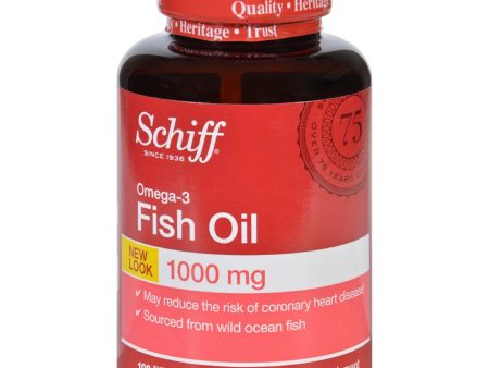 Schiff Omega-3 Fish Oil - 100 Softgels Enteric Coated on Sale