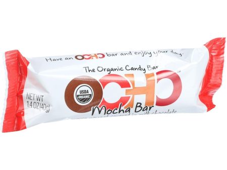 Ocho Candy Organic Candy Bar - Mocha - 1.4 Oz - Case Of 18 on Sale