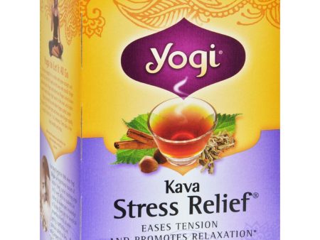 Yogi Tea Kava Stress Relief - Caffeine Free - 16 Tea Bags Hot on Sale