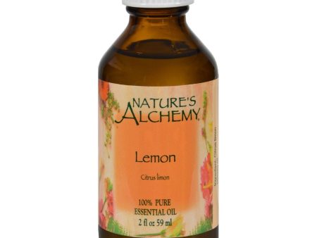 Nature s Alchemy 100% Pure Essential Oil Lemon - 2 Fl Oz Online Sale