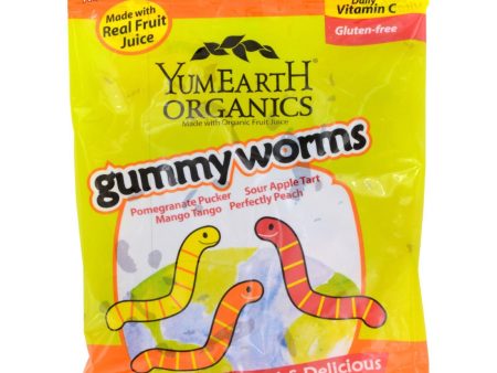 Yummy Earth Organic Worms - Case Of 12 - 2.5 Oz Online Hot Sale