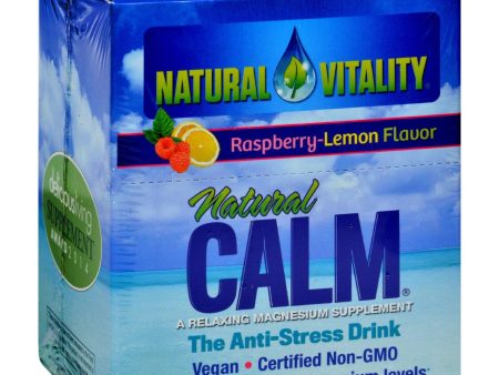 Natural Vitality Magnesium Natural Calm Raspberry Lemon - 30 Packets Discount