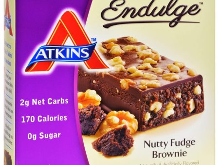 Atkins Endulge Bar Nutty Fudge Brownie - 5 Bars Hot on Sale