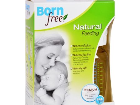 Bornfree Natural Feeding Classic Bottles - Medium Flow - 9 Oz - Twin Pack Sale