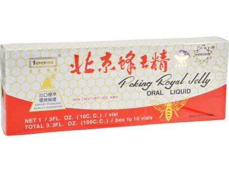 Superior Trading Co. Peking Royal Jelly Ampules - Pack Of 10 - 10 Cc Vials For Sale