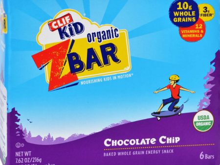 Clif Kid Zbar - Organic - Chocolate Chip - 7.62 Oz - Case Of 12 For Cheap