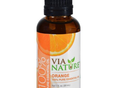 Via Nature Essential Oil - 100 Percent Pure - Orange - 1 Fl Oz Discount