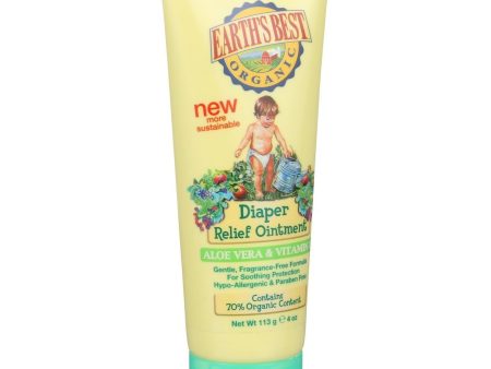 Earth s Best Diaper Relief Ointment - Aloe Vera And Vitamin E - 4 Oz Fashion