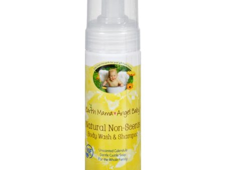 Earth Mama Angel Baby Shampoo And Body Wash - Organic Unscented - 5.3 Oz Hot on Sale