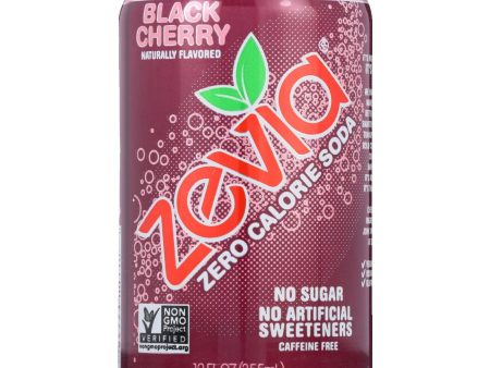 Zevia Soda - Zero Calorie - Black Cherry - Can - 6-12 Oz - Case Of 4 For Cheap