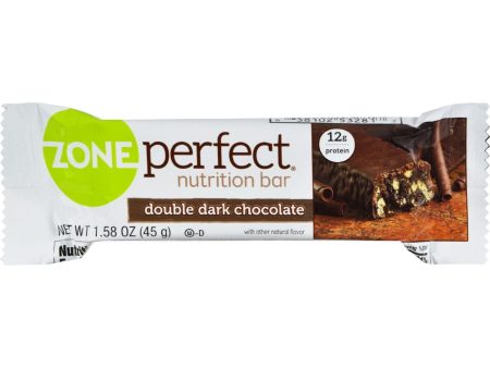 Zone Nutrition Bar - Double Dark Chocolate - Case Of 12 - 1.58 Oz Online Sale