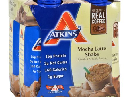 Atkins Advantage Rtd Shake Mocha Latte - 11 Fl Oz Each - Pack Of 4 Sale