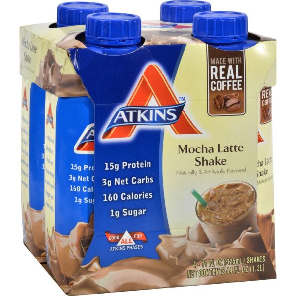 Atkins Advantage Rtd Shake Mocha Latte - 11 Fl Oz Each - Pack Of 4 Sale