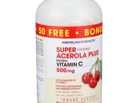 American Health Super Acerola Plus - 500 Mg - 250 Chewable Wafers Cheap