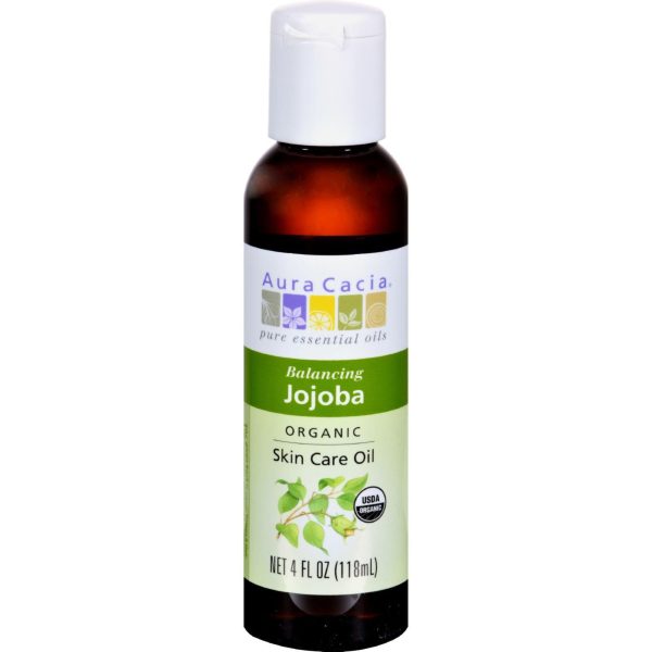 Aura Cacia Organic Aromatherapy Jojoba Oil - 4 Fl Oz Online now