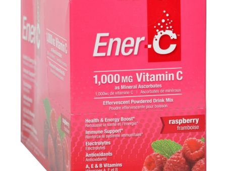 Ener-c Vitamin Drink Mix - Raspberry - 1000 Mg - 30 Packets Supply