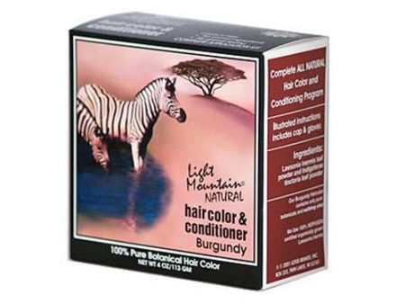 Light Mountain Natural Hair Color And Conditioner - Burgundy - 4 Fl Oz on Sale