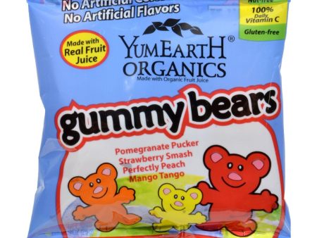 Yummy Earth Organic Gummy Bears - Case Of 24 - .9 Oz For Discount