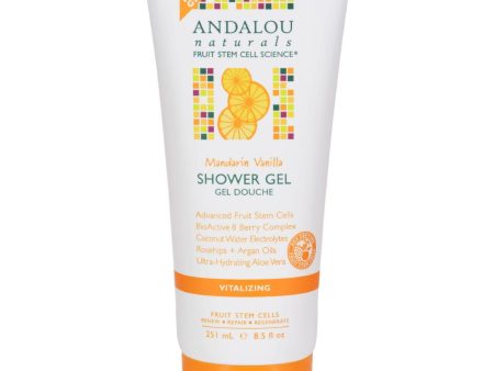 Andalou Naturals Shower Gel - Mandarin Vanilla Vitalizing - 8.5 Fl Oz Cheap